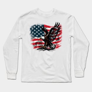 USA Flag Long Sleeve T-Shirt